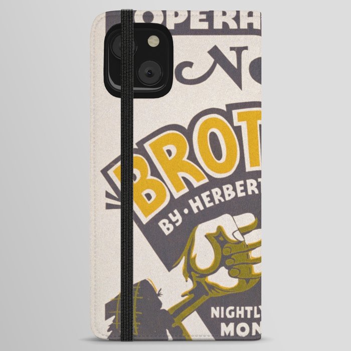 Mason Opera House Brothers By Herbert Ashton Jr USA Federal Theatre Project Wpa iPhone Wallet Case