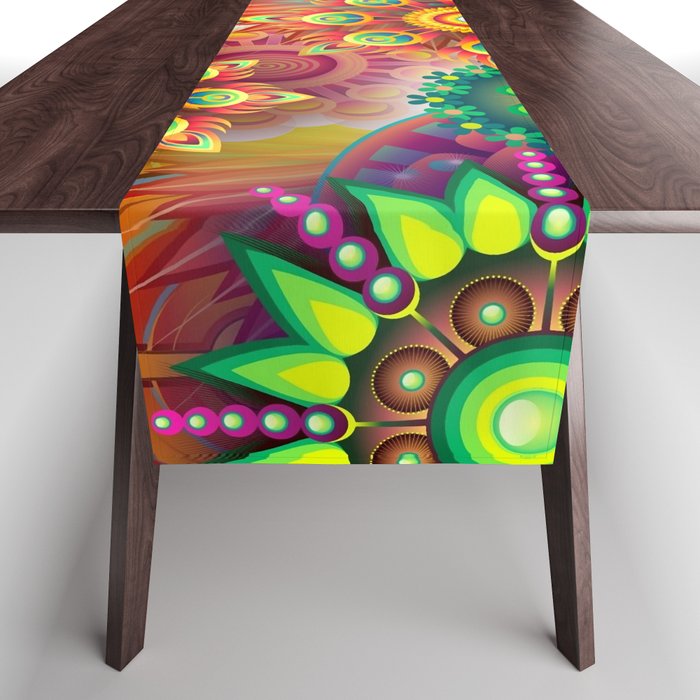 Colorful abstract composition 1. Table Runner