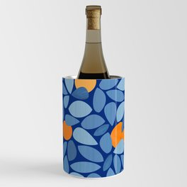 Blue Mango Abstract Print Wine Chiller