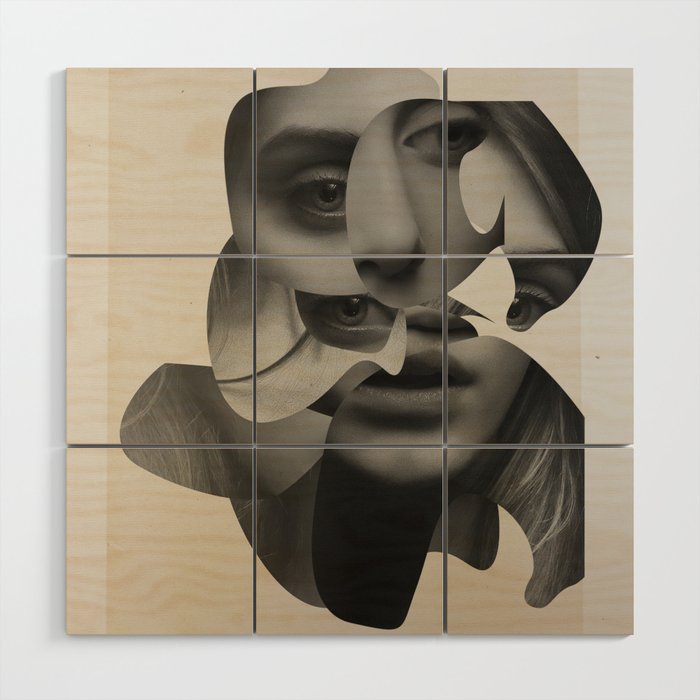federal of her faces Wood Wall Art