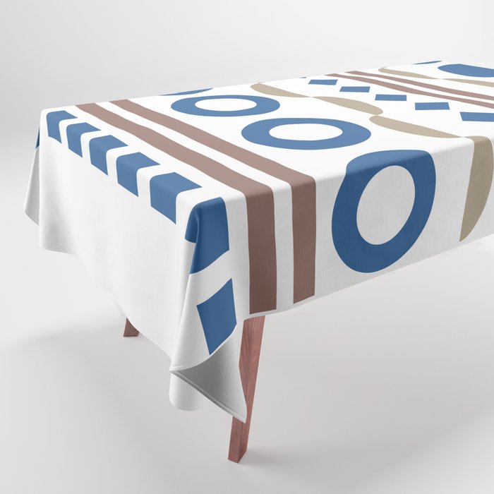 Patterned shape line collection 6 Tablecloth