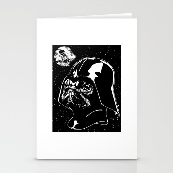 Pug Vader Stationery Cards