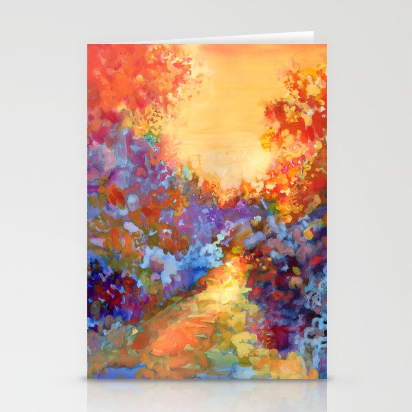 Late Afternoon Autumn Sun Stationery Cards