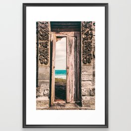Secret door Framed Art Print