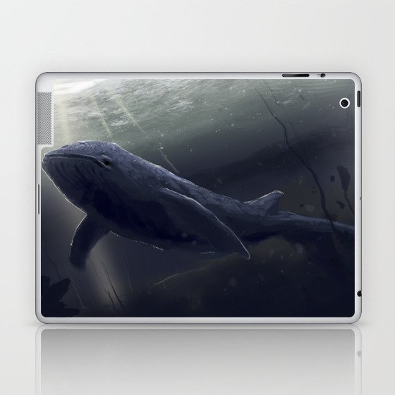 Sad Whale by javiercodina.net Laptop & iPad Skin