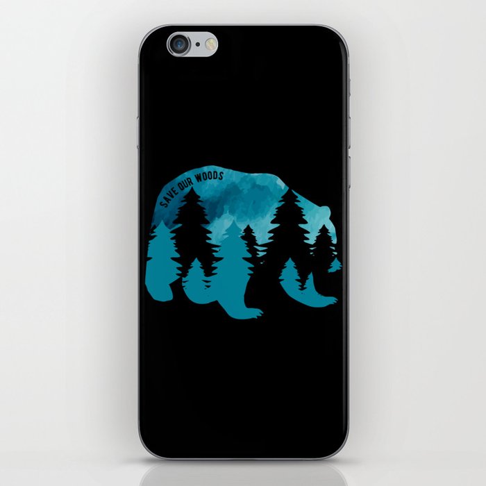 Climate Change Environmental Protection Bear iPhone Skin