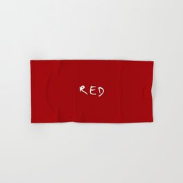 Name of color 2: red Hand & Bath Towel