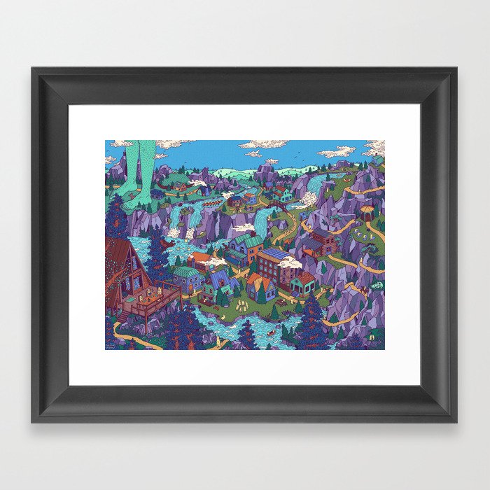 Try Not to Step on Anything This Time Framed Art Print