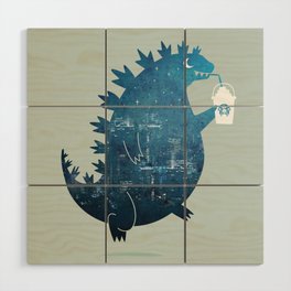 Godzillatte Wood Wall Art