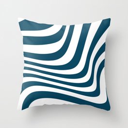 Retro Wave Pattern Throw Pillow