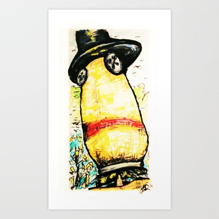Mr. Scarecrow's Portrait Art Print
