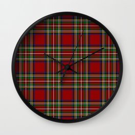 Royal Stewart tartan Wall Clock