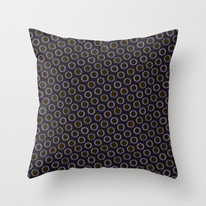 Repeating Grommets Seamless Pattern Design Throw Pillow