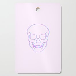 Neon Minimalist Skull Cutting Board