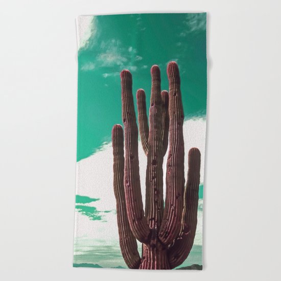 Saguaro Cactus Beach Towel
