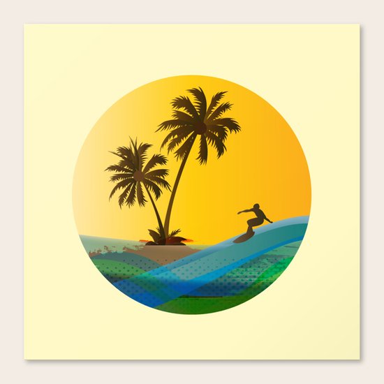 Surfer Canvas Print
