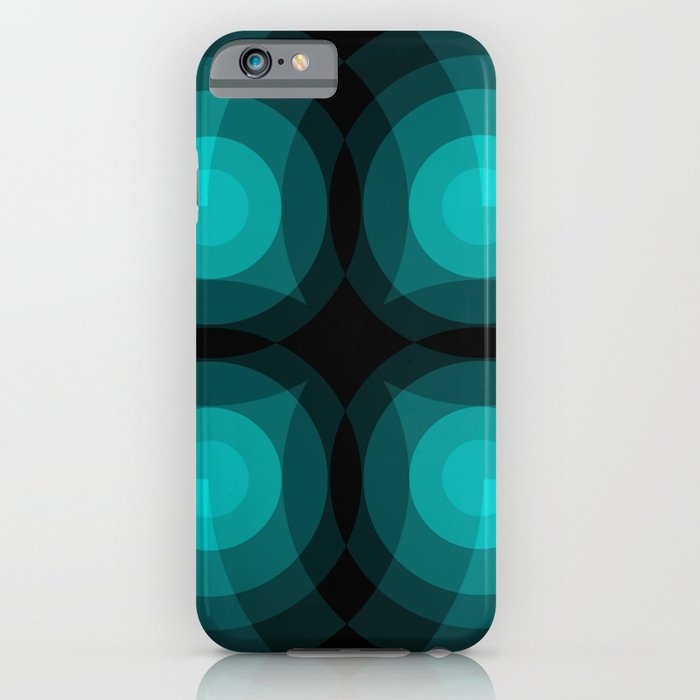 Blue Interference iPhone Case
