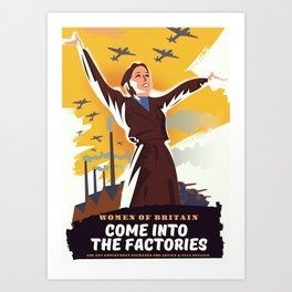 Come into the Factories Art Print