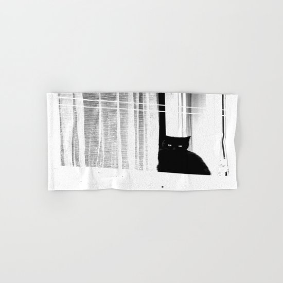 Black Cat Hand & Bath Towel