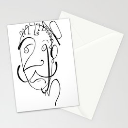 A Portrait with Numbers Stationery Cards