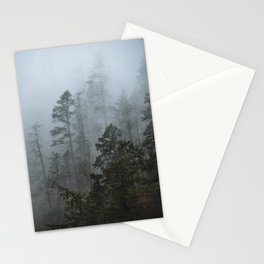 Foggy forest in Oregon  Stationery Card