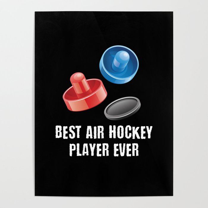 Best Air Hockey Player Air-Hockey Arcade Poster