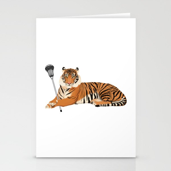 Lacrosse Tiger Stationery Cards