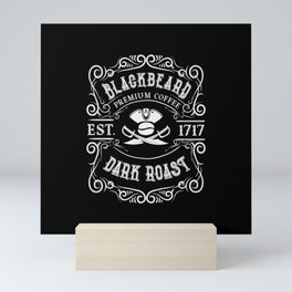 Premium Pirate Coffee Blackbeard Dark Roast Mini Art Print