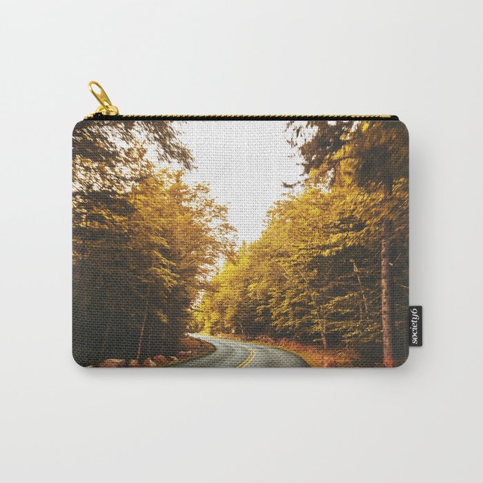 acadia road in autumn Carry-All Pouch