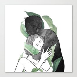 Leaves of love. Canvas Print