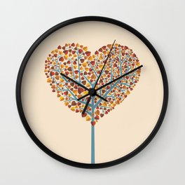 Tree of love Wall Clock
