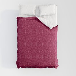 Art Deco in Raspberry Pink Comforter