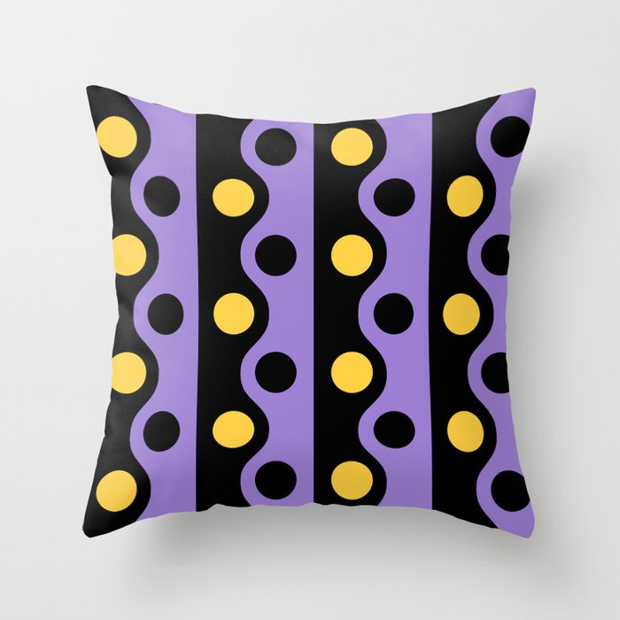 Retro Modernist Pattern 535 Throw Pillow