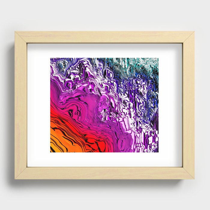 Purple Mountain Majesty Recessed Framed Print