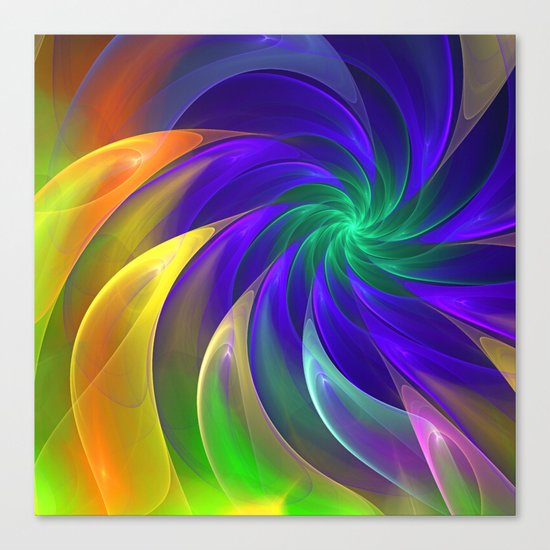 Abstract Color Swing Canvas Print