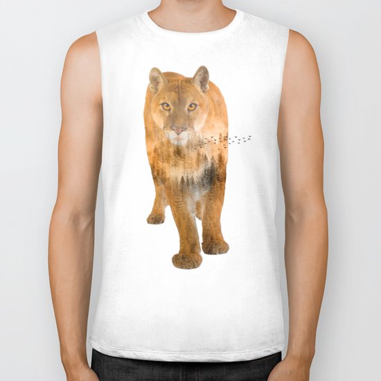 Walking alone Biker Tank