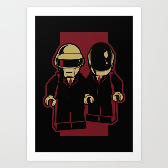 Daft Block Art Print