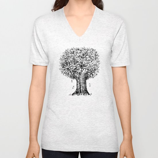 One Tree Unisex V-Neck