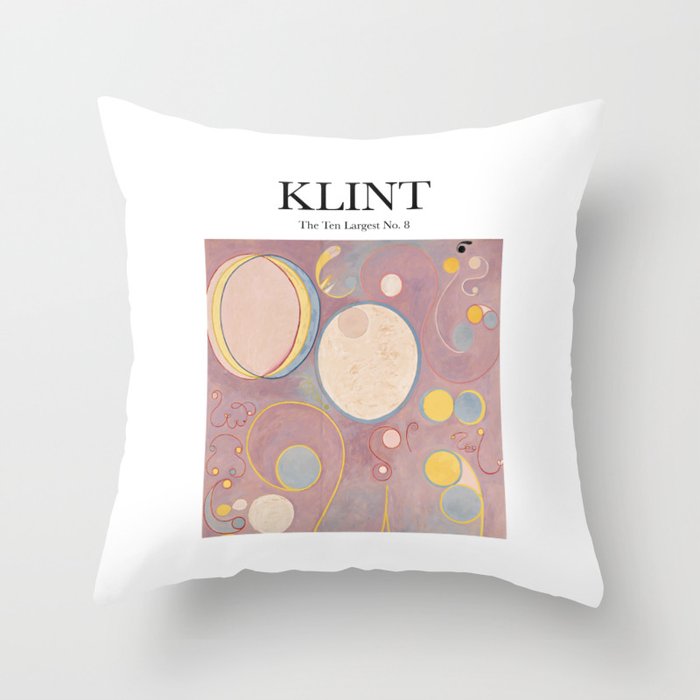 Klint - The Ten Largest No. 8 Throw Pillow