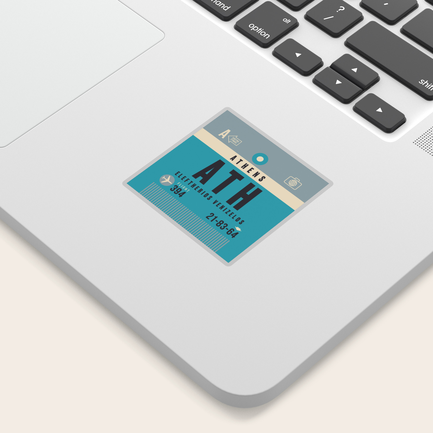 sticker luggage tag