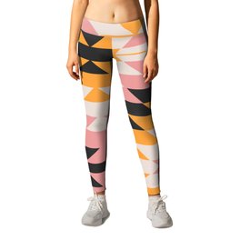 San Pedro in Multi Leggings | Yellow, Tribal, Southwestern, Graphicdesign, Wintage, Abstract, Southwest, Vector, Pink, Boho 