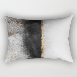 Soot And Gold Rectangular Pillow