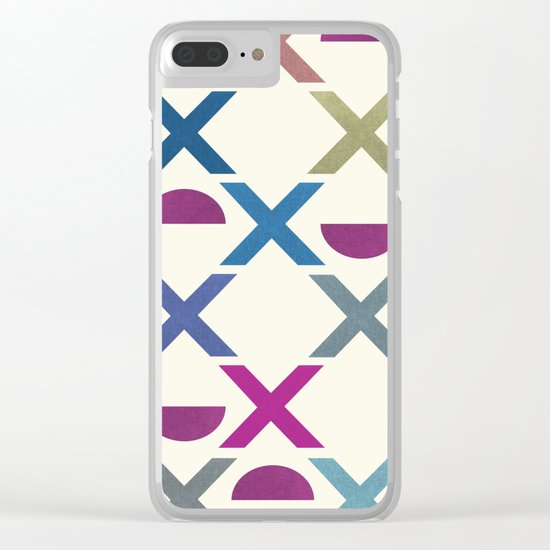 Abstract Unique Pattern Clear iPhone Case