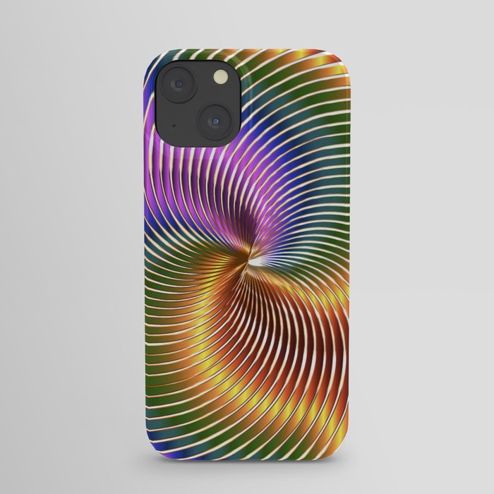 Chromatic Swirling Sphere. iPhone Case