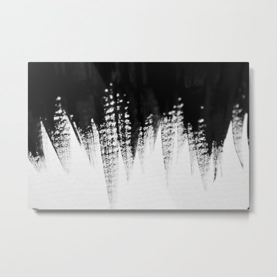 BNW Stroke Metal Print