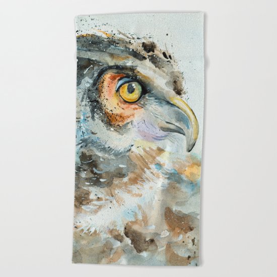 Predatory bird Beach Towel