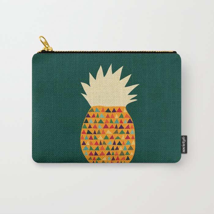Society6 ケース PINEAPPLE by Y.COH Pineapple Carry-All Pouch by Picomodi | Society6