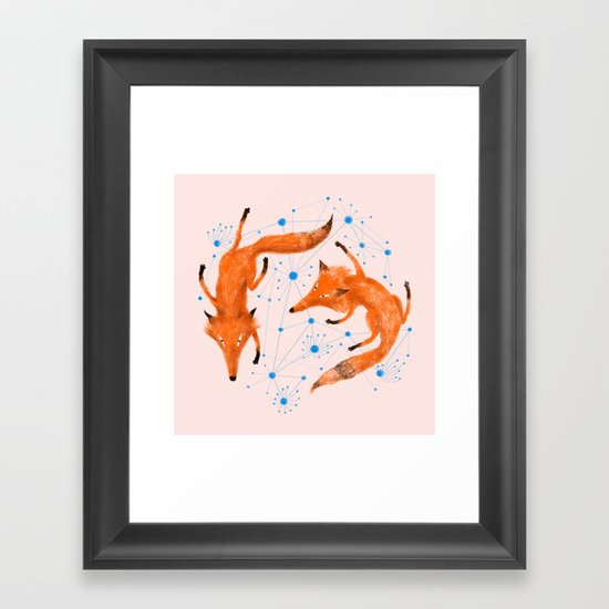 Twin Framed Art Print
