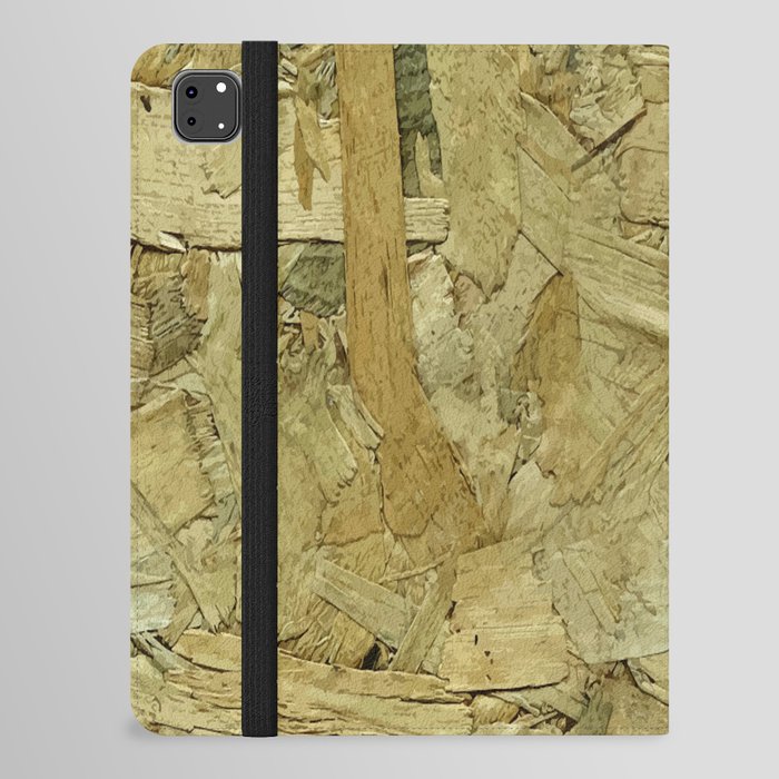 CHIPBOARD WOOD BACKGROUND. iPad Folio Case