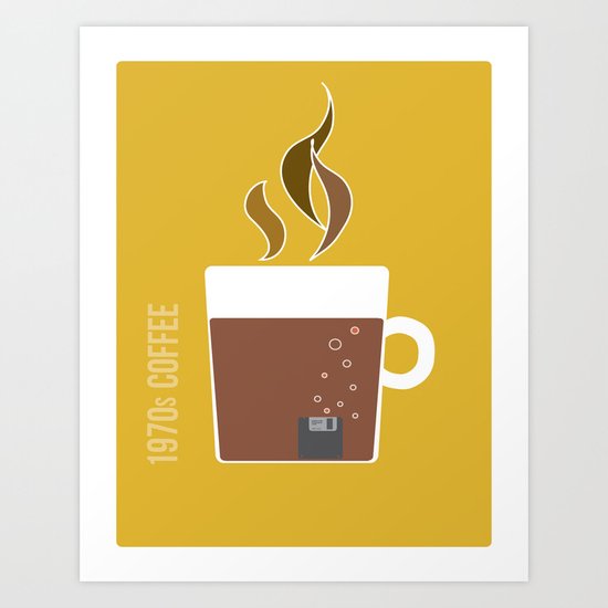 70s Coffee Art Print